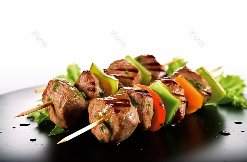 烤肉串肉签牛排洋葱青椒油炸食物,高清,摄影图,摄影图片,图片大全,摄影图免费下载